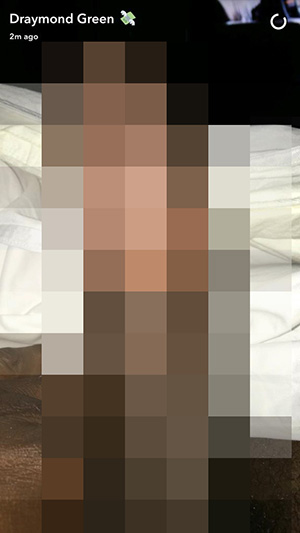 Draymond Green Shares NSFW Dick Pic on Snapchat, Continues String of Bad Lu...