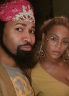 Beyoncé with her stylist Ty Hunter at her Soul Train Themed 35th Birthday Party