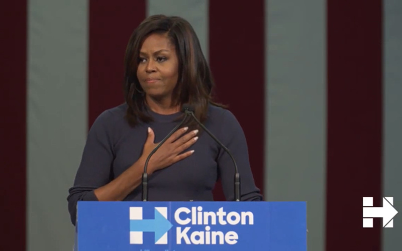 Watch Michelle Obamas Impassioned Speech Rebuking Donald Trump And His Vulgar Sexist Comments 0858