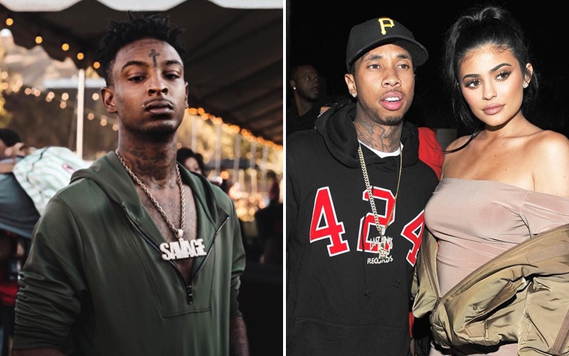 21 Savage Flirts Online With Kylie Jenner, Fans Blast Tyga On His Instagram  Page.