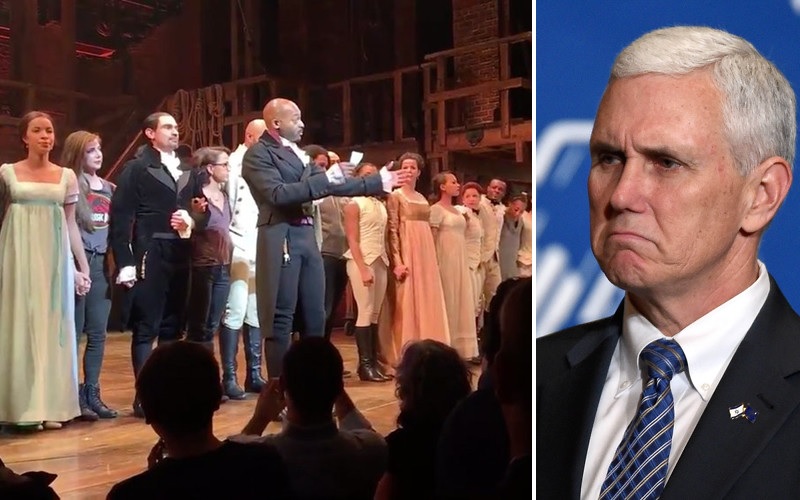 Hamilton cast shop and mike pence