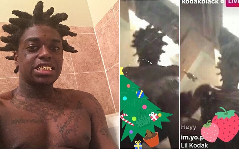 Kodak Black dropped his phone in the shower while on Instagram Live (NSFW)  : r/HipHopImages