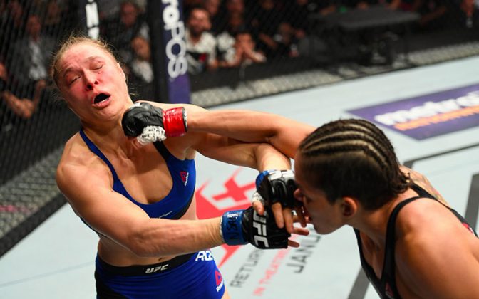 WATCH: Ronda Rousey Knocked Out By Amanda Nunes In 48 Seconds At UFC 207