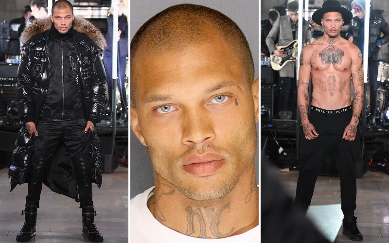 Former 'Hot Felon' Jeremy Meeks Hits the Runway With Paris Hilton