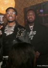 Quavo and Quality Control Music Owner Pierre “Pee” Thomas at Nipsey Hussle’s “Victory Lap” Album Release Party at Medusa Lounge in Atlanta