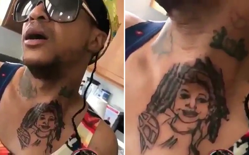 Orlando Brown Has a Huge Tattoo of RavenSymonés Face on His Chest PHOTO