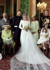 Prince Harry and Meghan Markle Pose with Royal Family and Wedding Party in Official Portrait