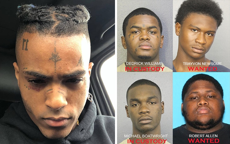 Xxxtentacion Murder Suspects Trayvon Newsome Michael Boatwright Robert Allen And Dedrick 