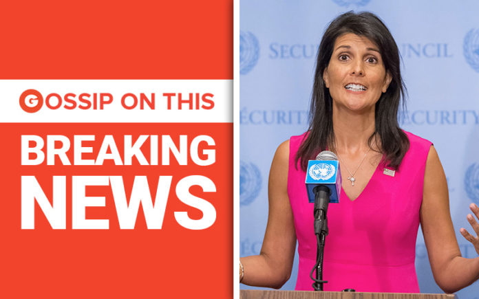 Nikki Haley, Top Trump Aide, Resigns As United Nations Ambassador