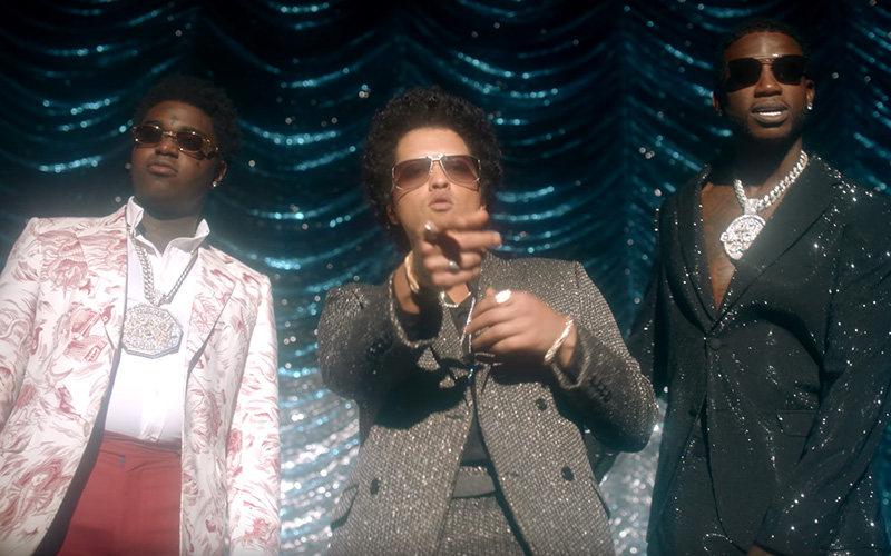 Gucci Mane, Bruno Mars & Kodak Black Celebrate Old School Flyness In 'Wake  Up In The Sky