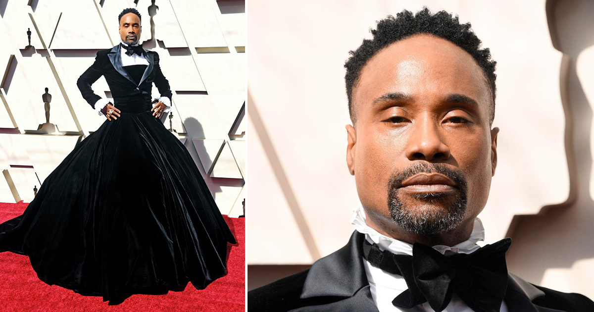 tuxedo gown at the oscars