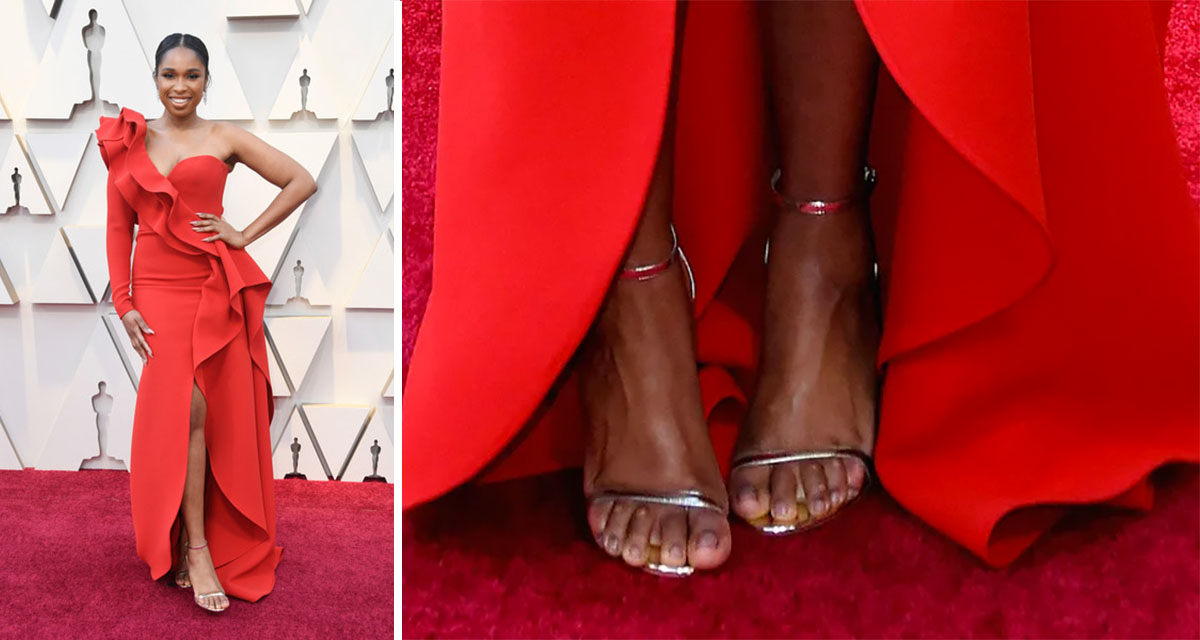 jennifer hudson red dress