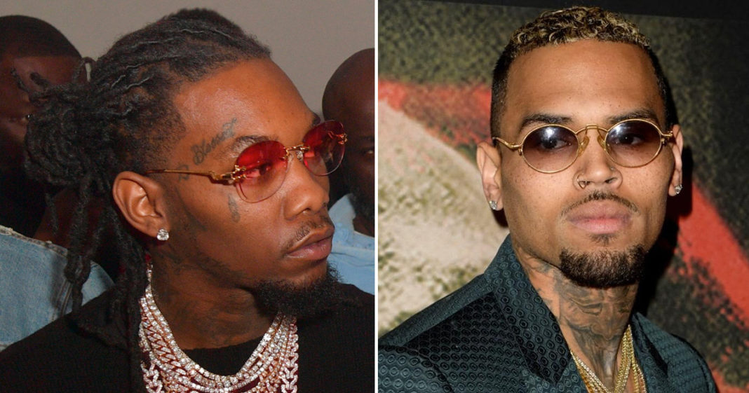 Chris Brown & Offset Are Beefing Over a 21 Savage Meme: 