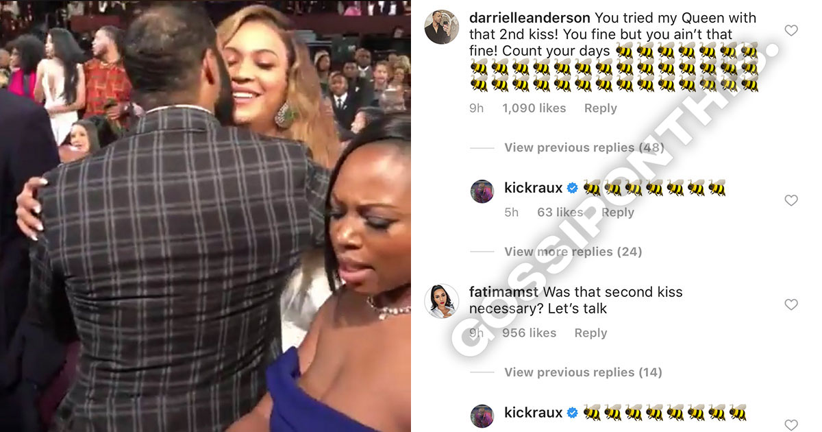 omario-hardwick-beyonce-kiss-beyhive-bee-comments