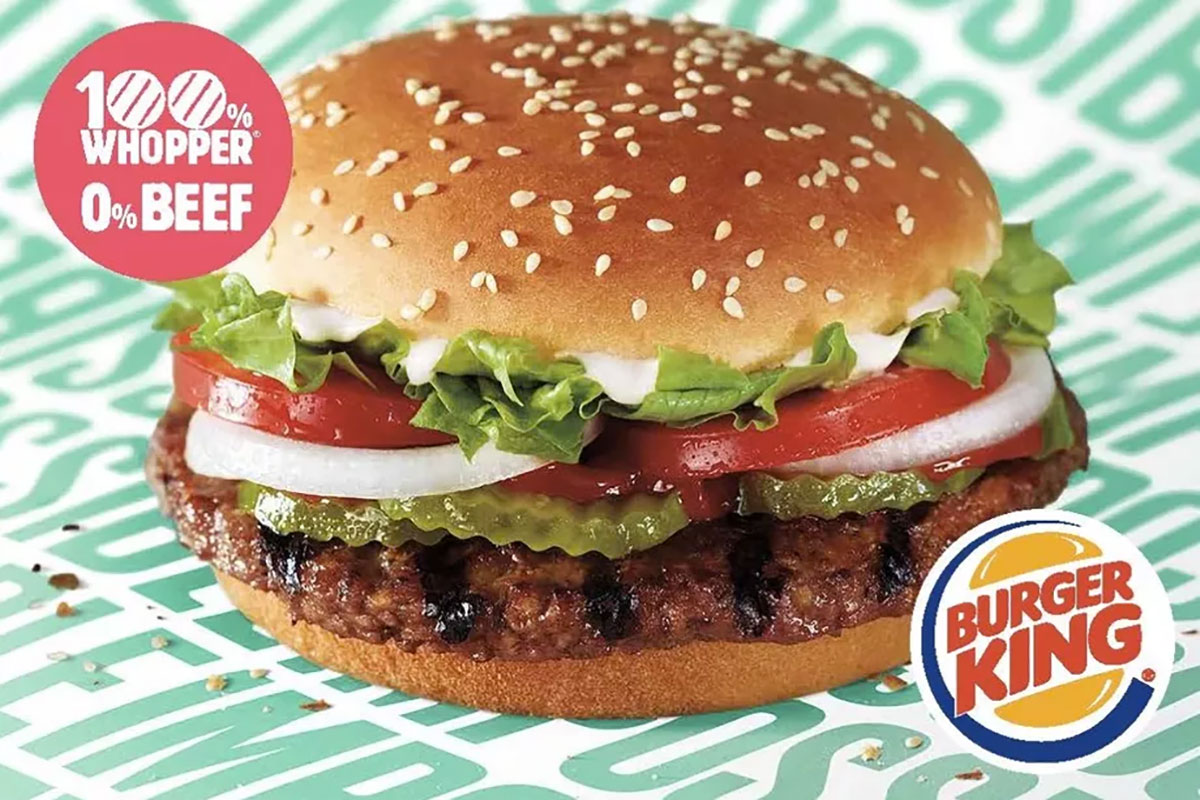 Burger King Unveils MeatFree "Impossible Whopper" That Looks & Tastes