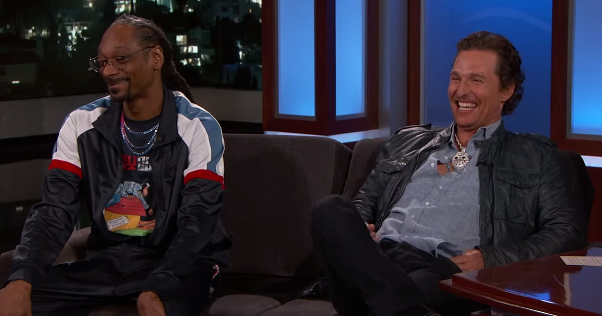 Matthew McConaughey Got So High From Snoop Dogg's Weed That He "Rapped