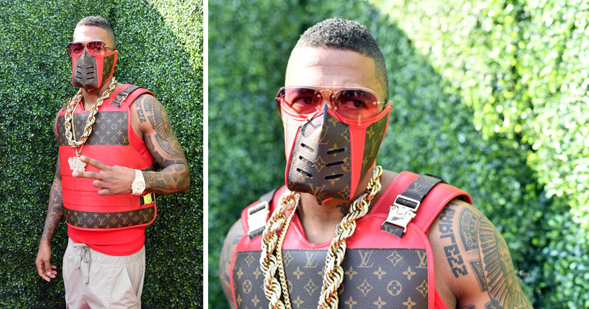 Nick Cannon channels Mortal Kombat in Louis Vuitton MUZZLE on