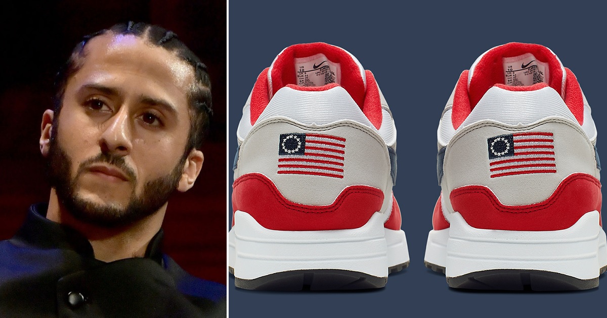 nike pulls shoes with flag