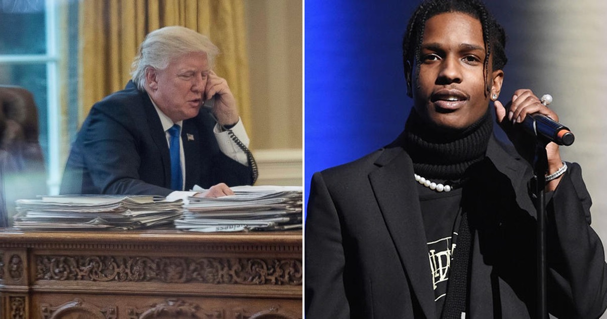 donald trump twitter asap rocky