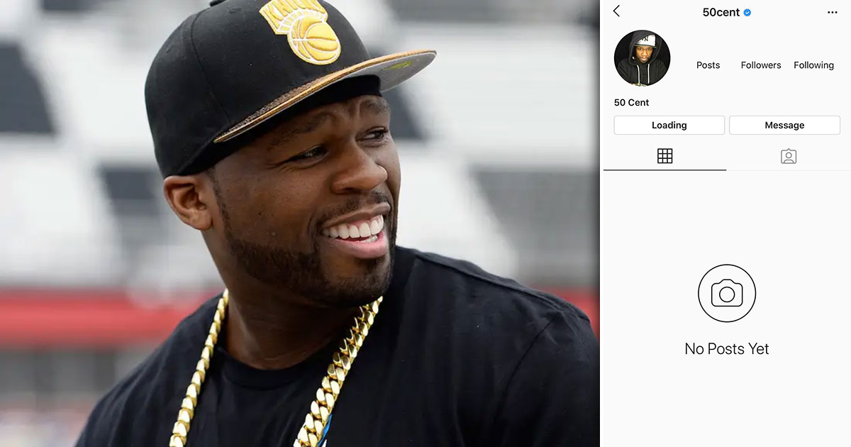 50 Cent's Instagram Account Has Been Deactivated