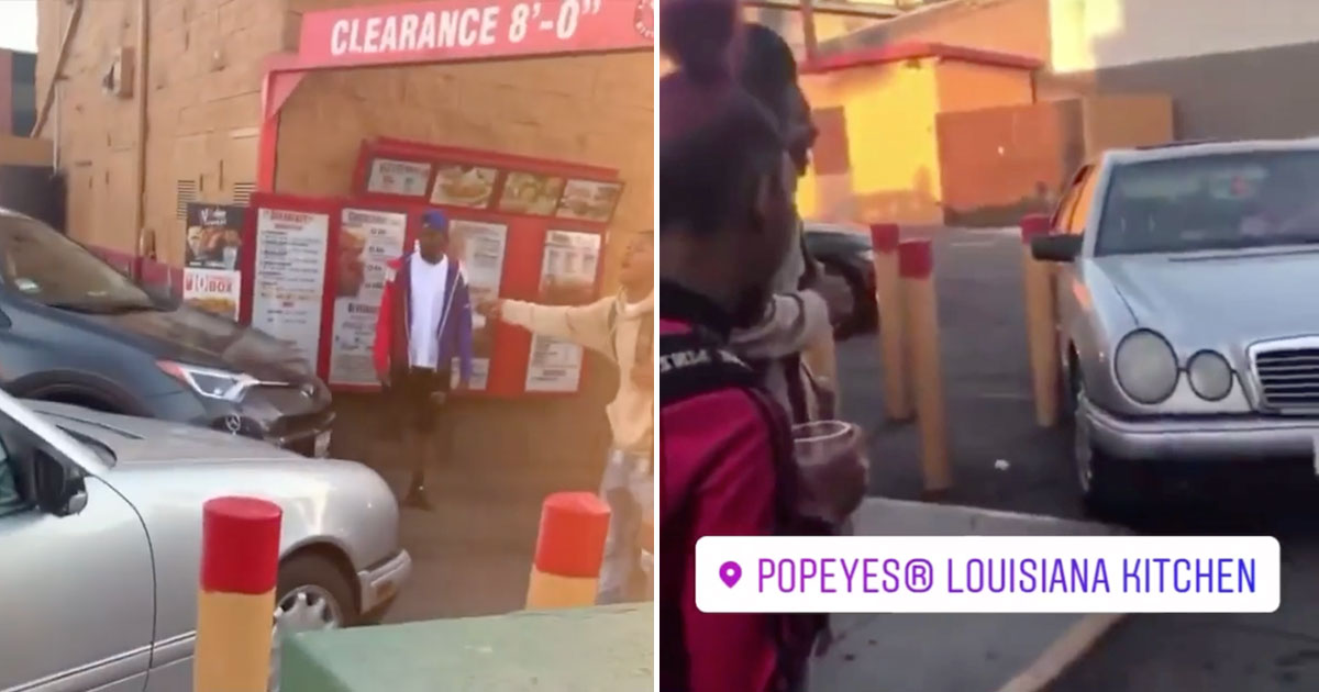 popeyes drive thru video