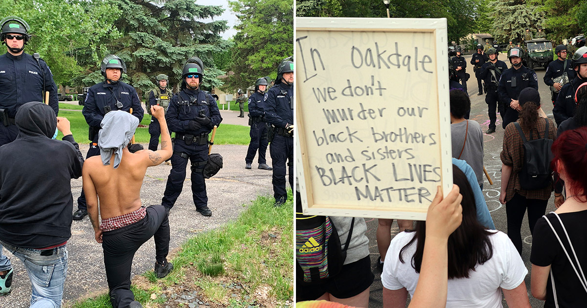 Hundreds Of Police Officers Guard Home Of Killer Cop Derek Chauvin To Protect Him From Protesters