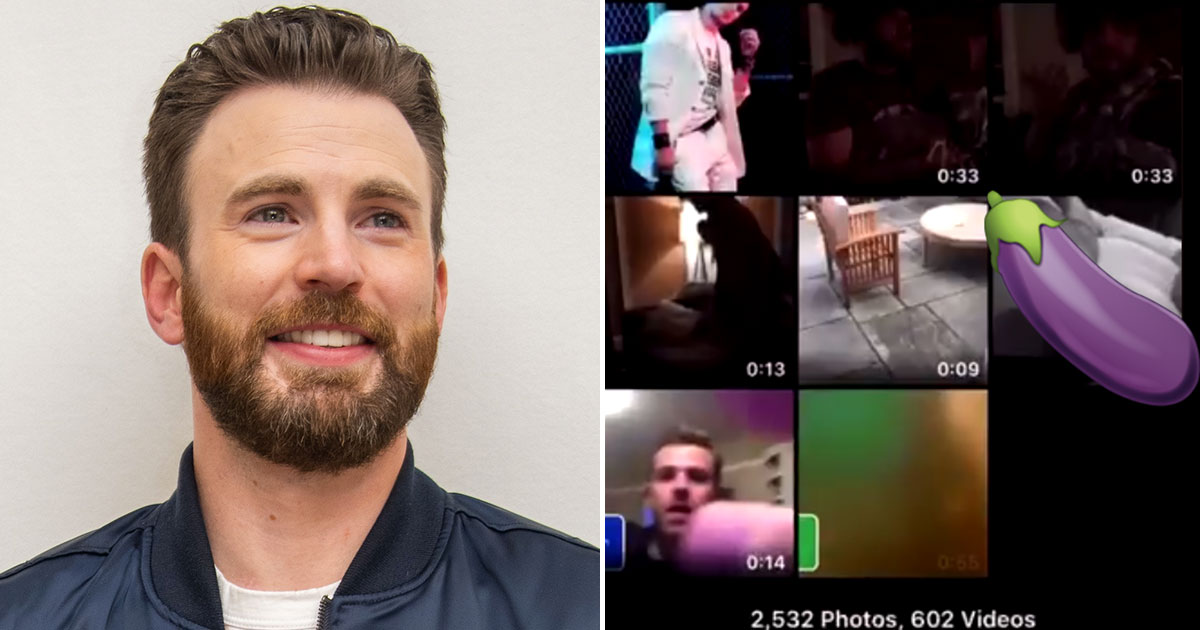 Chris Evans appeared to accidentally leak a nude photo of himself while att...